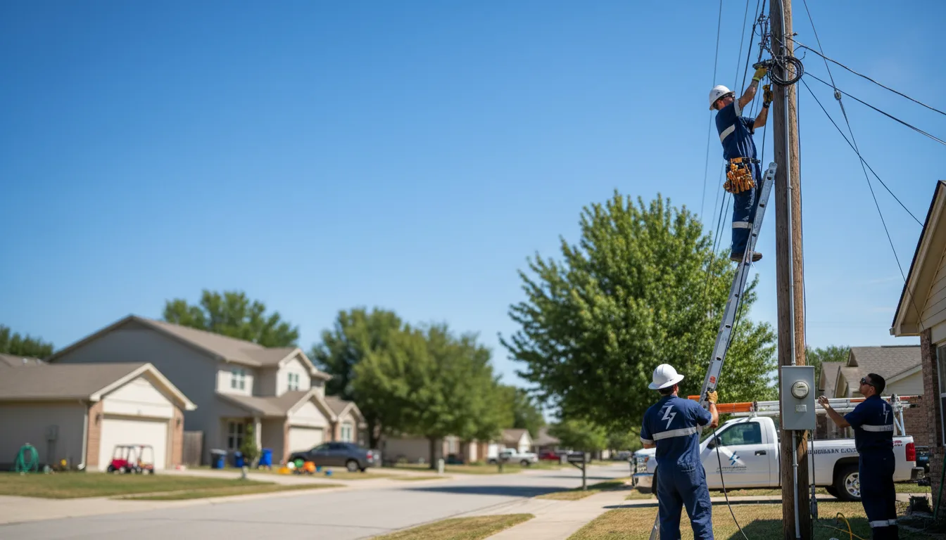 Residential electrician providing installation services in Danese, WV